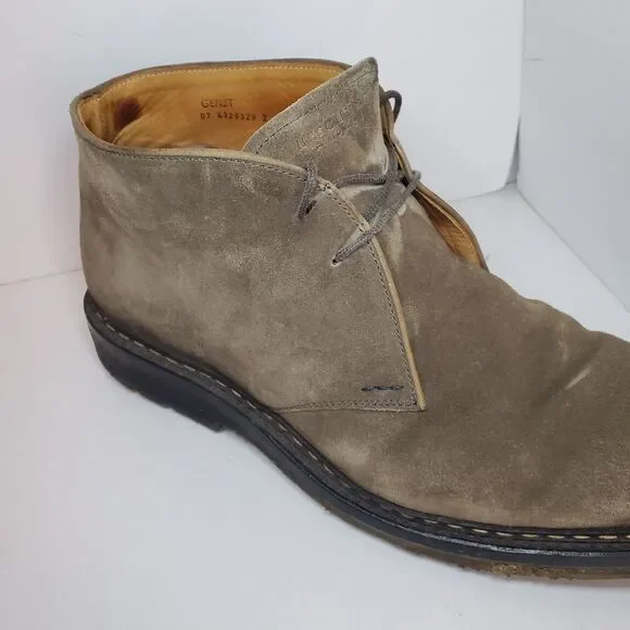 Heschung GENET Chukka Desert Boots Gray Suede Mens US 11 Lace Up MSRP $745 - Picture 2 of 16